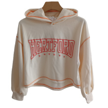 Customized Sweatshirt manufacture women Hoodie Pullover streatwear Fashion Crop Tops hoodie